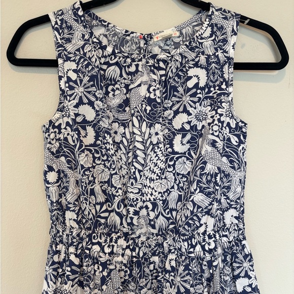 J. Crew Crewcuts Blue and White Sleeveless Sundress - 14 - Picture 4 of 7